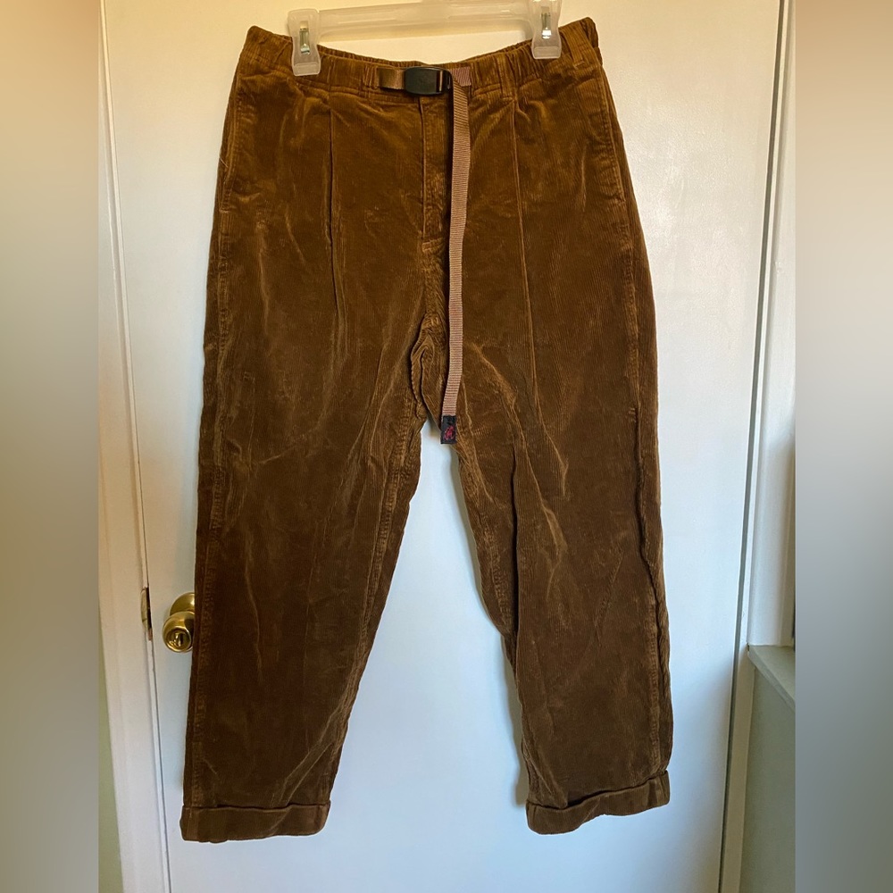 Grammici Corduroy Tappered Pants Unisex in Light Brown